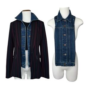 Denim dickey compatible with Veronica Beard Blazer